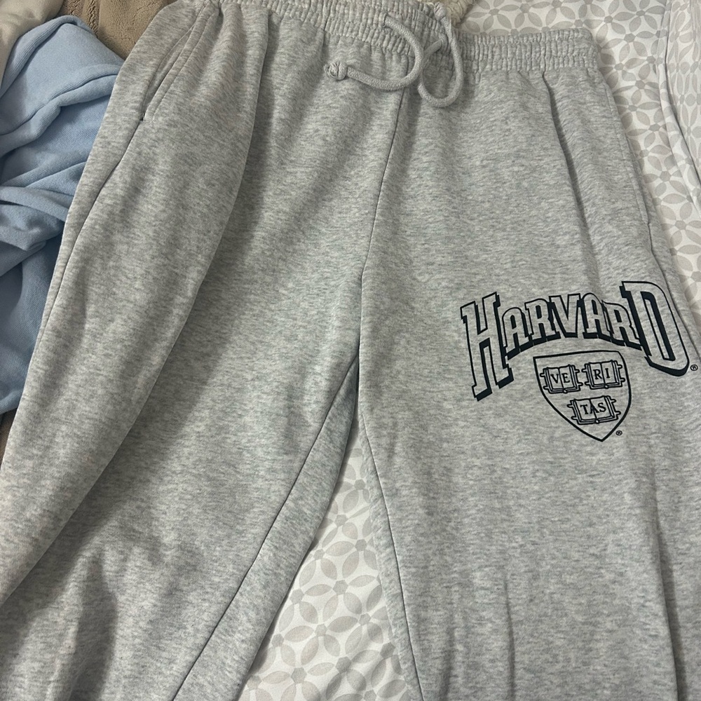 H&M Gray Harvard Sweatpants